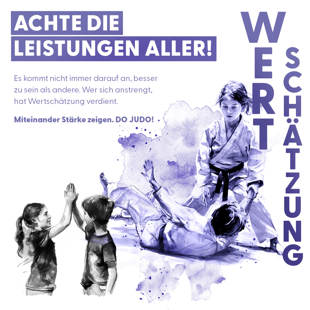 Wertschätzung – Judowerte-Kampagne des Deutschen Judo-Bundes