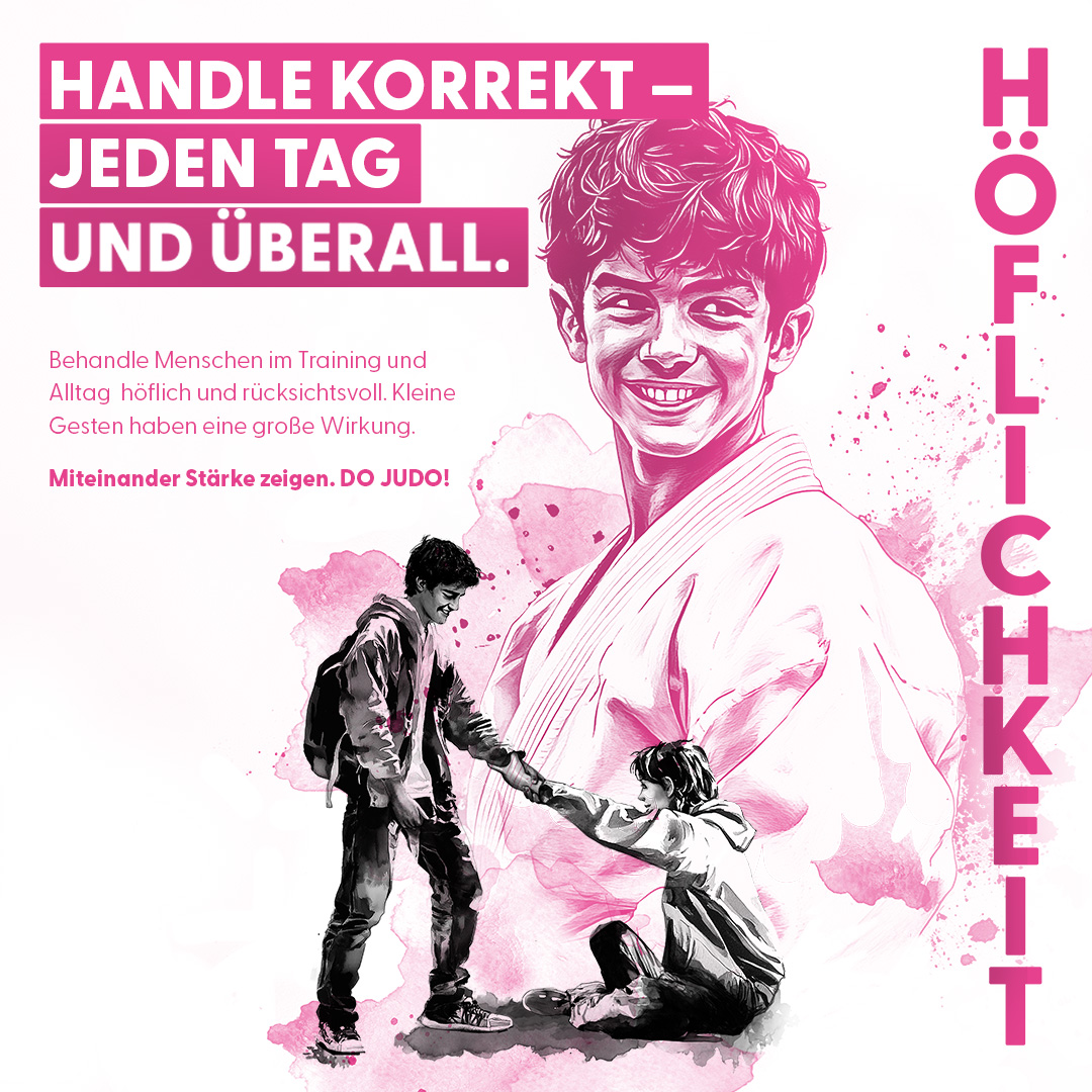 Höflichkeit – Judowerte-Kampagne des Deutschen Judo-Bundes