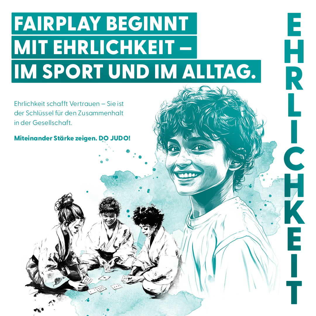 Ehrlichkeit – Judowerte-Kampagne des Deutschen Judo-Bundes